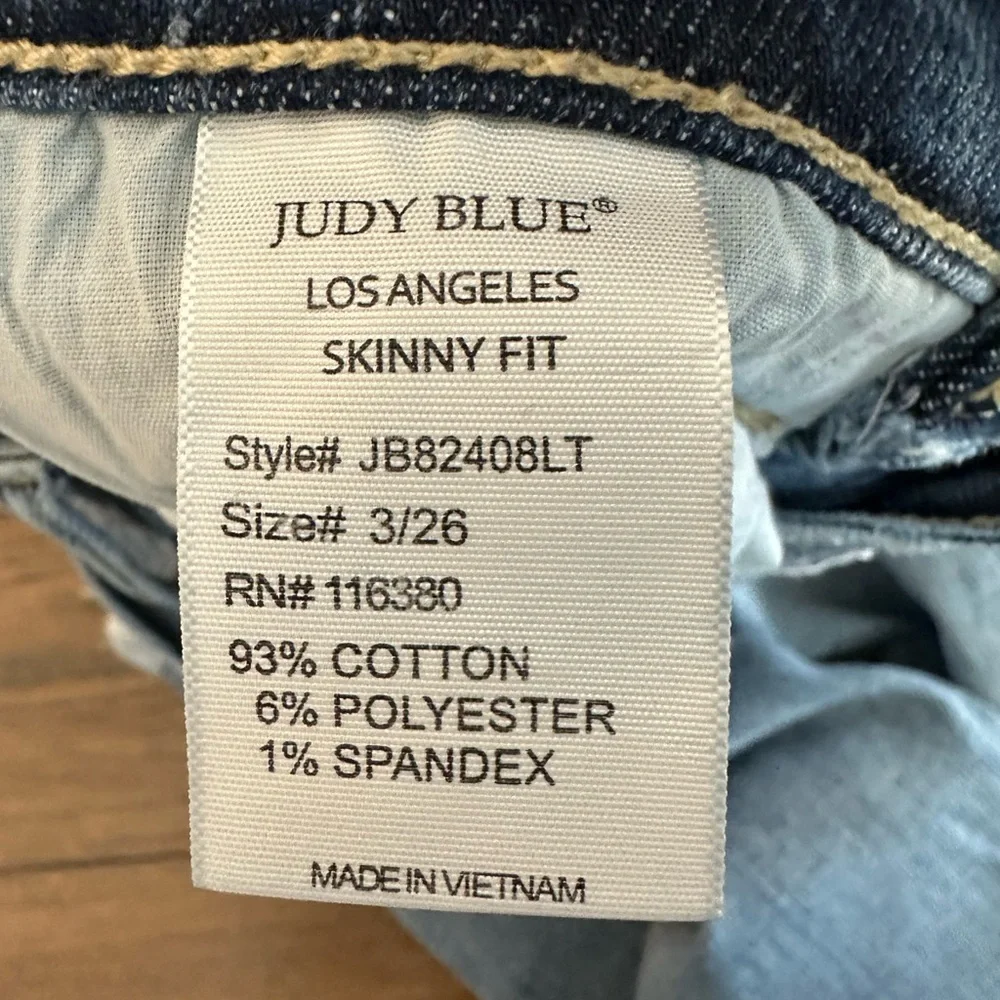 Judy Blue Skinny Fit Classic Denim Jeans‎ Size 3/26